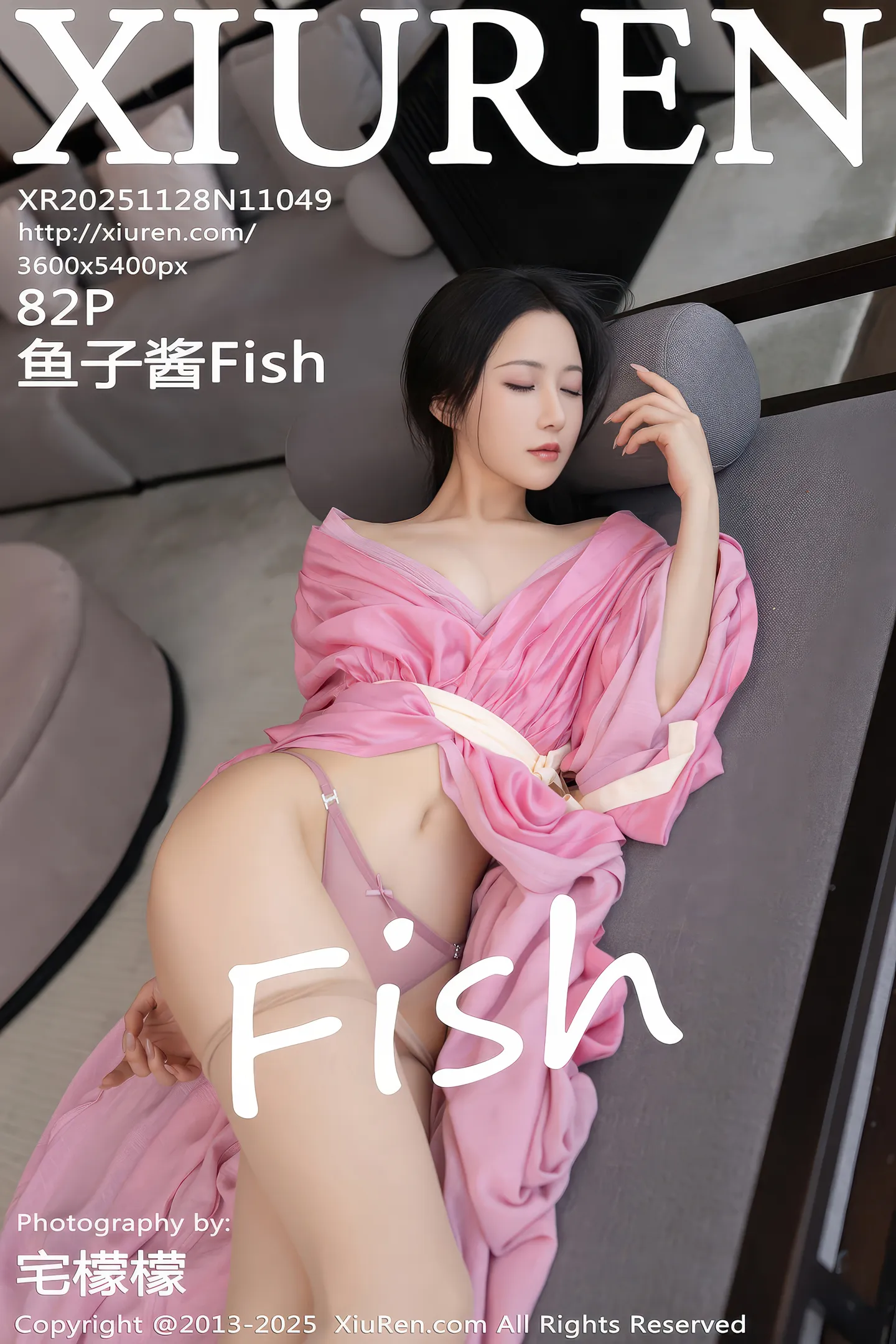 [XiuRen秀人网]No.11049_模特鱼子酱Fish性感粉色月影纱配超薄肉丝秀曼妙身姿诱惑写真82P-秀人网 - XiuRen.Pro